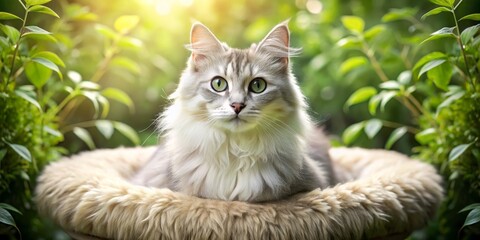 Obraz premium cat in the garden