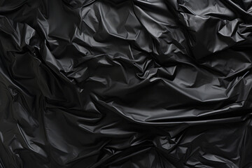 Obraz premium Processed collage of black cellophane garbage bag texture. Background for banner, backdrop