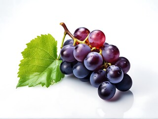 Fresh ripe purple red Grapes
