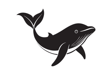 Whale  silhouette vector illustration, Whale  silhouette vector, Whale  silhouette PNG
