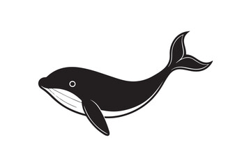 Whale  silhouette vector illustration, Whale  silhouette vector, Whale  silhouette PNG