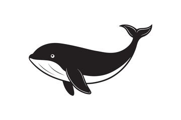 Whale  silhouette vector illustration, Whale  silhouette vector, Whale  silhouette PNG