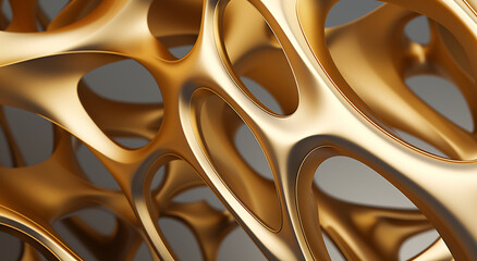 Abstract Gilded Mesh