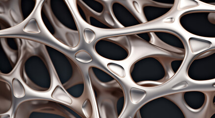 Beige Abstract Network