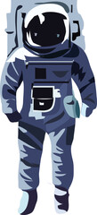 astronaut clipart or illustration isolated on a transparent background.