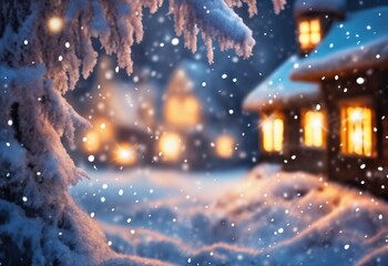 Christmas decorations and gifts, background for new year celebrations, winter fairy tale