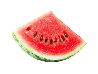 One slice of tasty fresh watermelon isolated on Png background