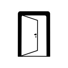 Open Door icon, vector illustration