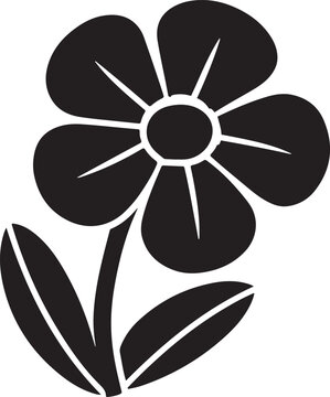 fiower design silhotee vector with white background,ai generated