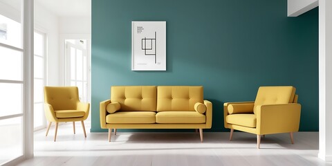 Elegant Living Room Interior with Sofa and Chic Home Decor - Perfect for Modern Lifestyle