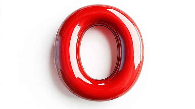 The letter "O" in volume, on a white background, representing the alphabet.