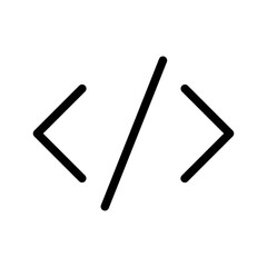 Obraz premium Coding, Web, Apps, Internet, website, computer Icon