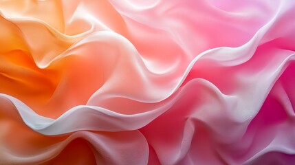 Fototapeta premium a colorful background with a wavy pattern of fabric or silk material in different colors and sizes, with a soft, flowing fabric