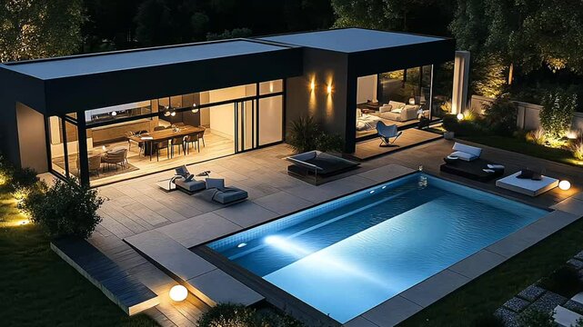 A swimming pool is a man-made structure designed for water-based activities and recreation