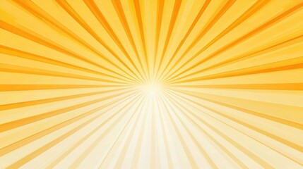 Obraz premium Abstract Sunburst Pattern Bright Yellow Radial Lines Background