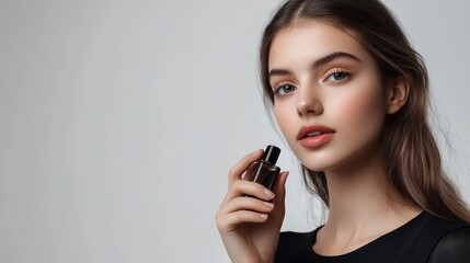 Woman Holding Perfume