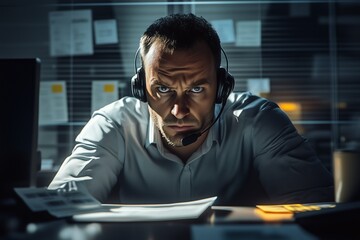 Call Center Scammers, call center scam, scam operation, fraudulent call center, deceitful agent, scammer smile, call center criminal, telemarketing fraud, illegal operation, scam phone calls