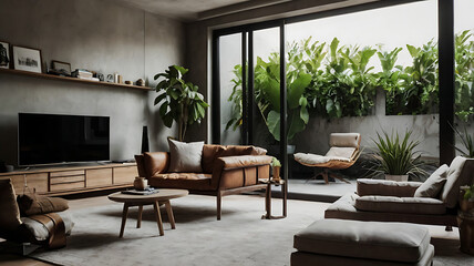 Fototapeta premium living room with a view