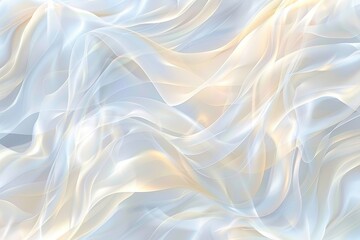 Fototapeta premium Abstract Soft White Waves Background Minimalist and Delicate, Geometric Shapes, Subtle Texture