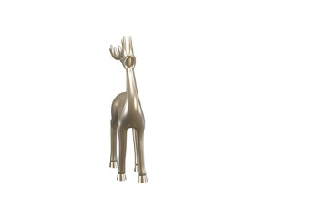 Black Christmas deer porcelain ceramic material, 3d render