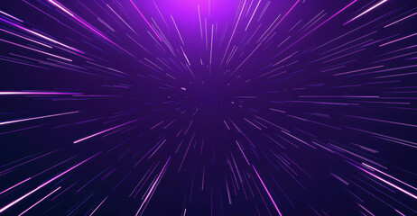 Abstract background with speed lines rushing toward central vanishing point, creating sense of motion and perspective. High quality photo