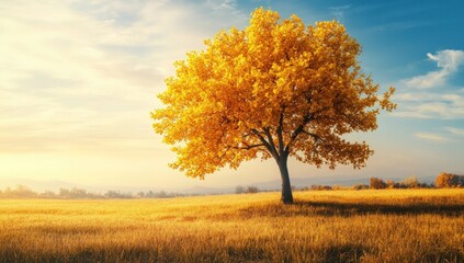 Golden Autumn Tree