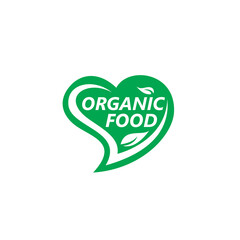 Love Organic Food Logo Design