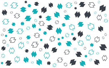 Colourful memphis pattern Abstract background for your Social Media Wallpaper