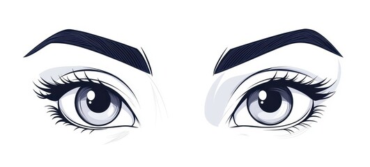 A playful silhouette of a winking female eye, perfect for a modern touch in art and design.