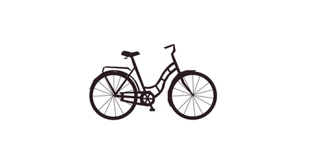 Obraz premium bicycle silhouette drawing illustration vector bike