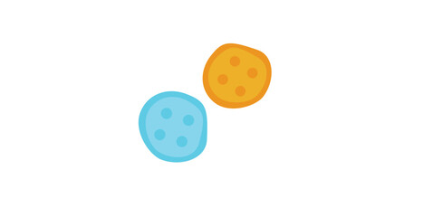 sewing buttons cute illustration vector