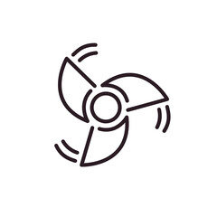 symbol sign icon vector boat thruster propeller © valvectors