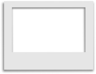 Empty white Frame Polaroid