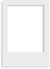 Empty white Frame Polaroid