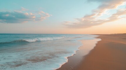 Tranquil Beach Sunset