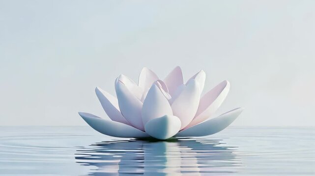 lotus flower as a medium of tranquility