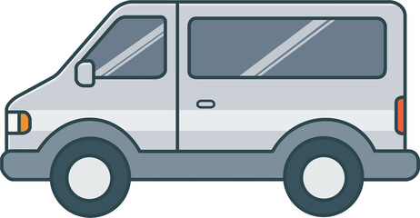 Illustration of van
