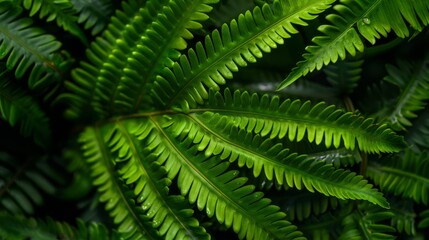  A tight shot of a verdant plant brimming with leaves in the foreground against a backdrop of a tranquil blue sky