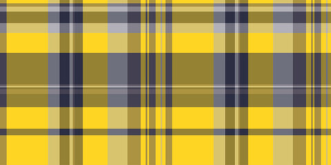 Effect textile fabric background, romance tartan plaid vector. Rug pattern check texture seamless in yellow and pastel colors.