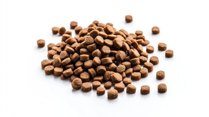 Naklejka premium Brown kibble pet food