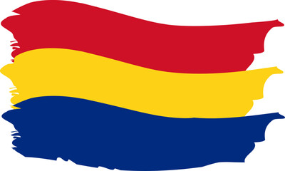 Tricolor Romanian flag, graphic element