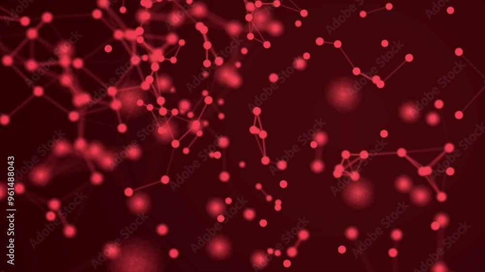 Poster digital plexus abstract technology. abstract background with motion plexus of dots and lines. digita