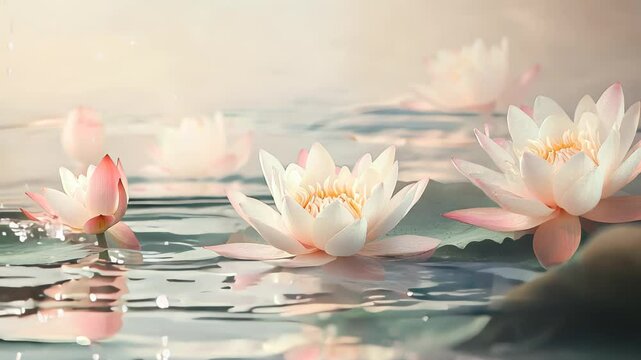 lotus flower lotus flower in calm water