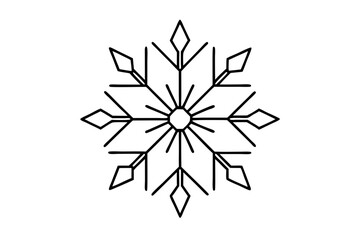 Snowflake variations icon collection. Snowflakes white ice crystal on white background. Winter symbol. Christmas logo sign.