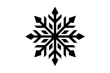 Snowflake variations icon collection. Snowflakes white ice crystal on white background. Winter symbol. Christmas logo sign.