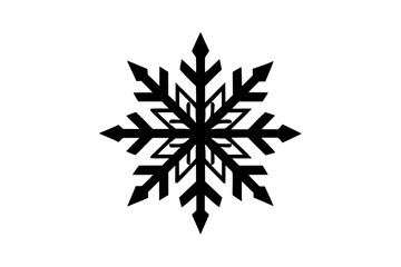 Snowflake variations icon collection. Snowflakes white ice crystal on white background. Winter symbol. Christmas logo sign.