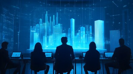 Immersive Holographic Virtual Investment Seminar Featuring Live Discussions to Provide Cutting Edge Financial Insights and Innovative Strategies for Business Growth and Success