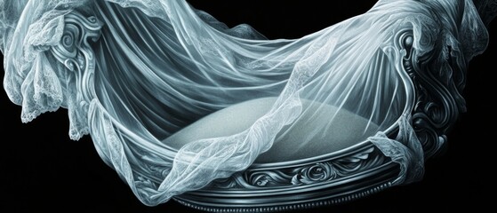 Fototapeta premium Time Veil, Hourglass