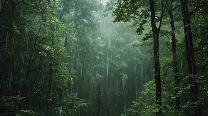 Fototapeta premium Raining Forest