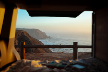 view from the van